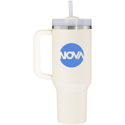 40 oz Stanley Quencher H2.0 FlowState Stainless Steel Water Bottle (Cream)